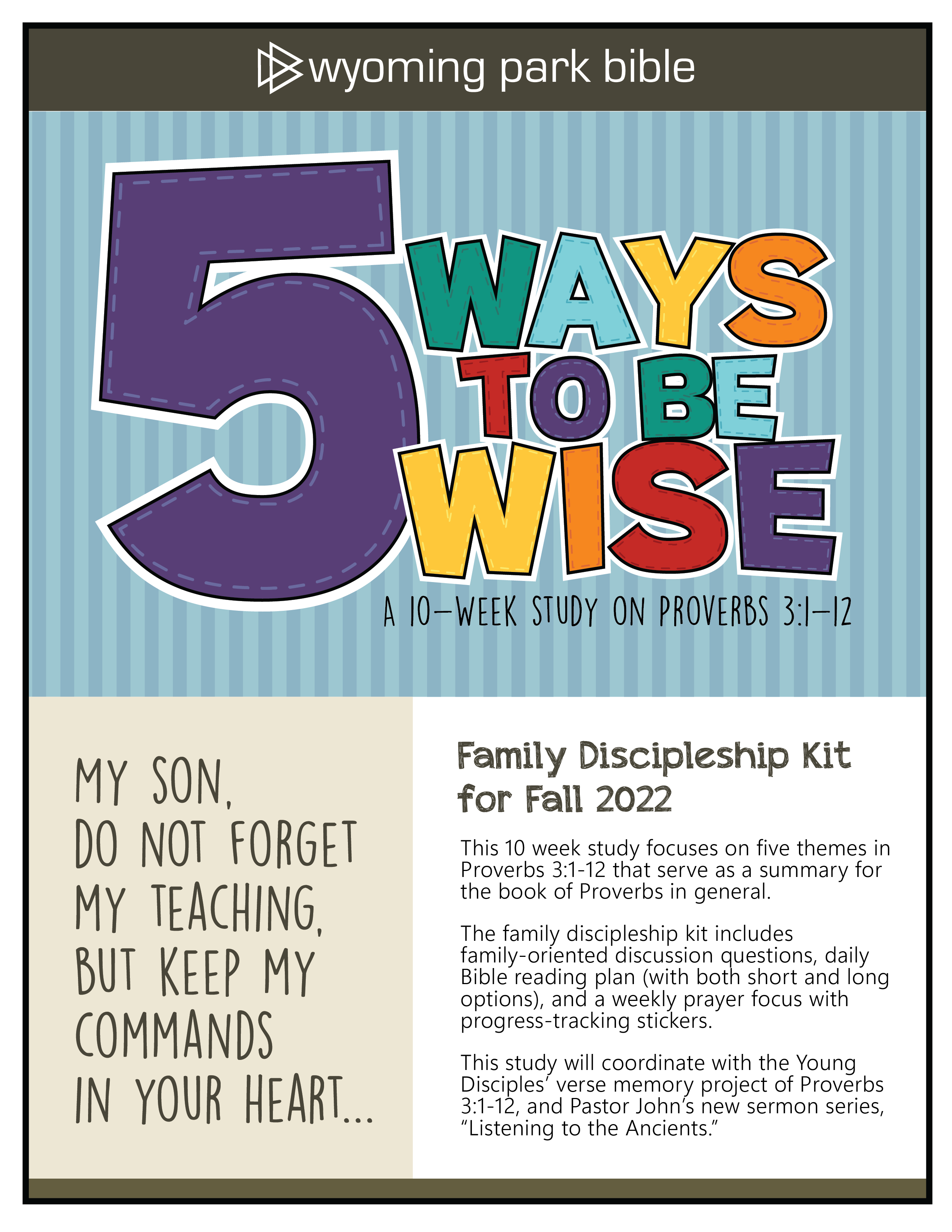 Fall 2022 Family Discipleship Kit Devotional