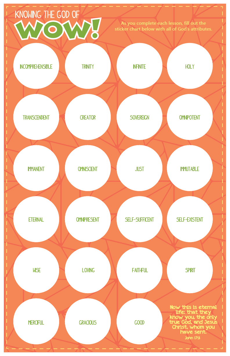 Fall 2021 Family Discipleship Kit Sticker Chart