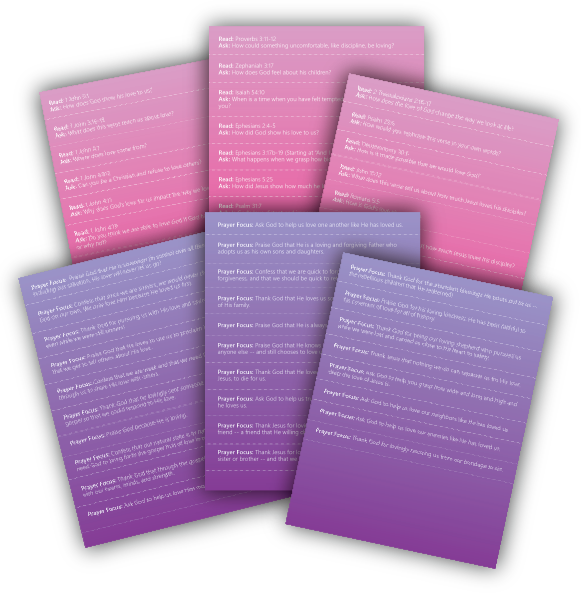 Printable Pink & Purple Strips